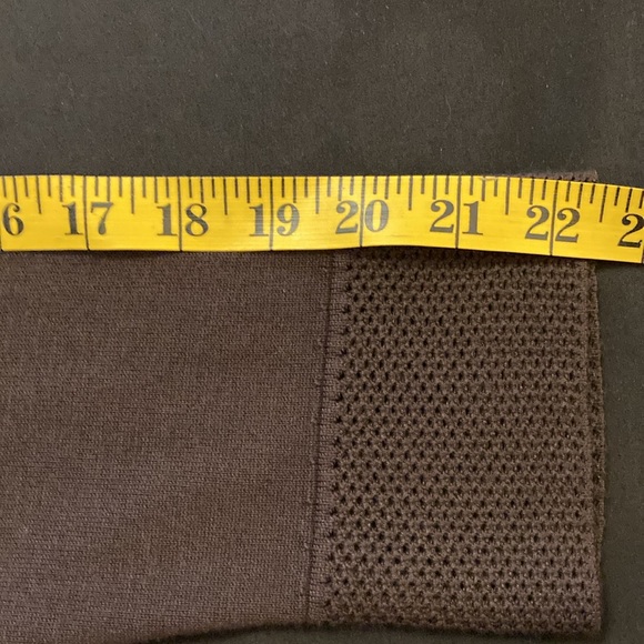 NWOT JM Collection Chocolate Brown, Wide Collar Drapes to Front. Size PXXL. - Picture 9 of 14